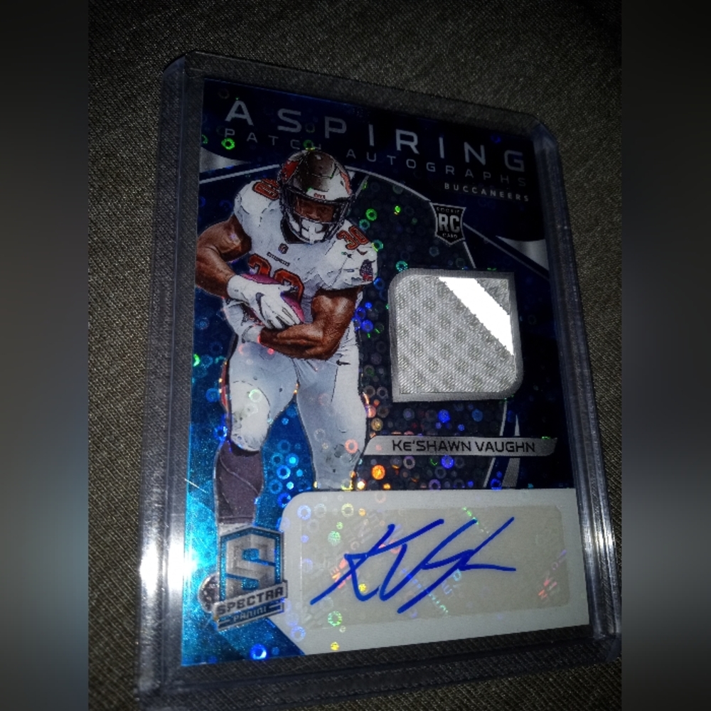 Keyshawn Vaughn rookie patch auto ssp/60
